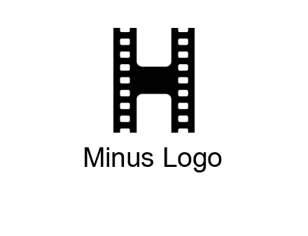 letter H in film negatives 