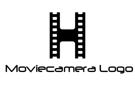 letter H in film negatives 