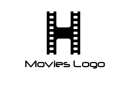 letter H in film negatives 