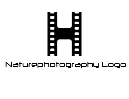 letter H in film negatives 