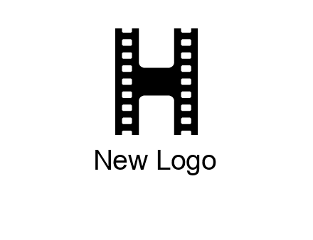 letter H in film negatives 