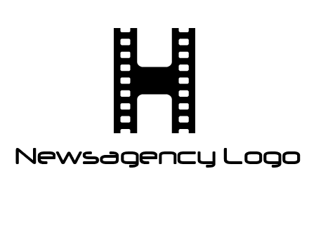 letter H in film negatives 