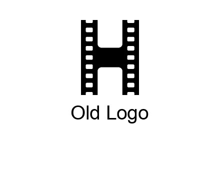 letter H in film negatives 