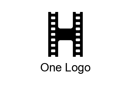 letter H in film negatives 