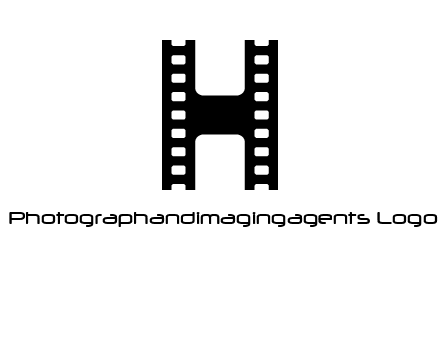 letter H in film negatives 