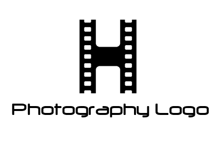 letter H in film negatives 
