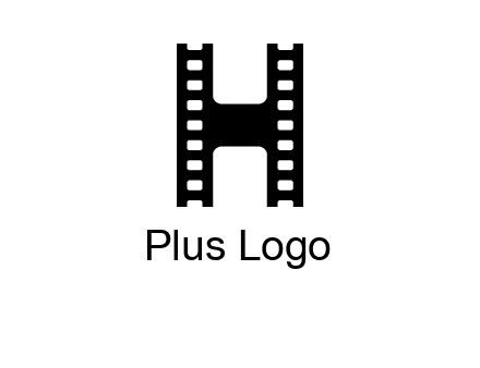 letter H in film negatives 