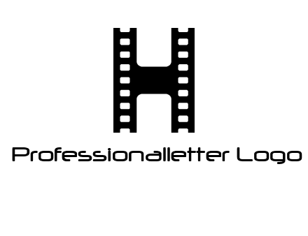 letter H in film negatives 