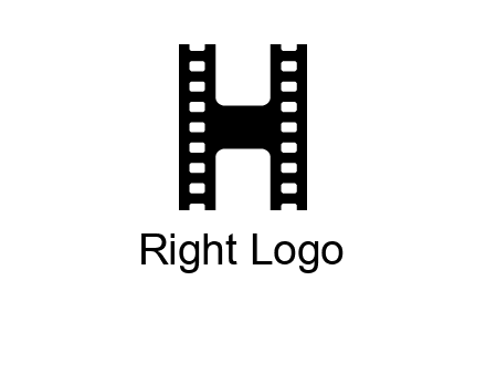 letter H in film negatives 