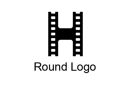 letter H in film negatives 