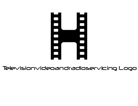 letter H in film negatives 