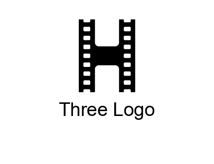 letter H in film negatives 