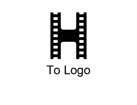 letter H in film negatives 