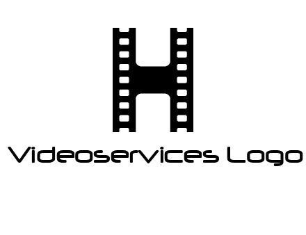 letter H in film negatives 