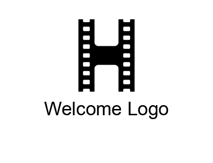 letter H in film negatives 