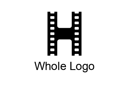 letter H in film negatives 