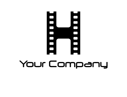 letter H in film negatives 