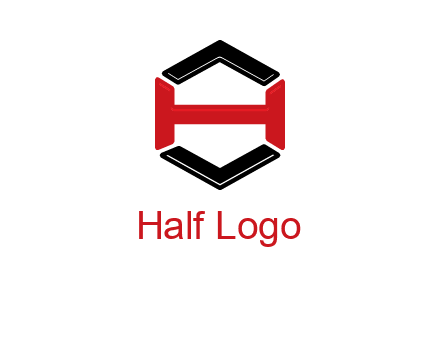 hexagon formed with letter H