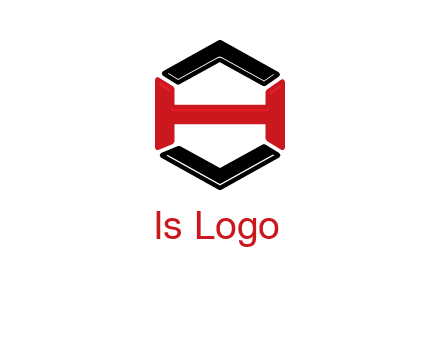 hexagon formed with letter H