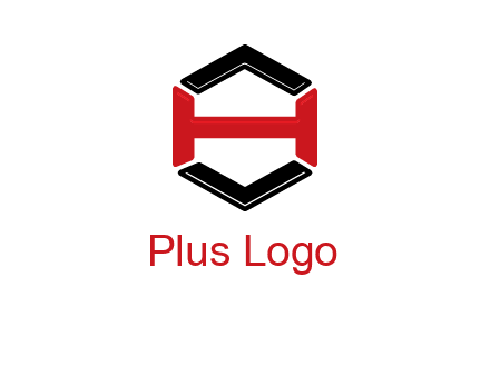 hexagon formed with letter H