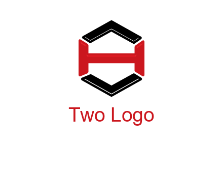 hexagon formed with letter H