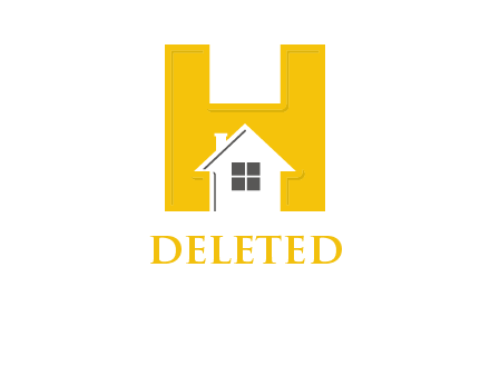 house inside letter H