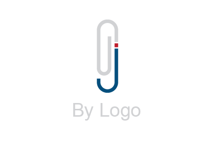 paper clip forming a J