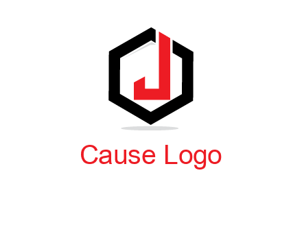 letter J inside a hexagonal logo