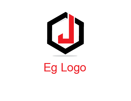 letter J inside a hexagonal logo