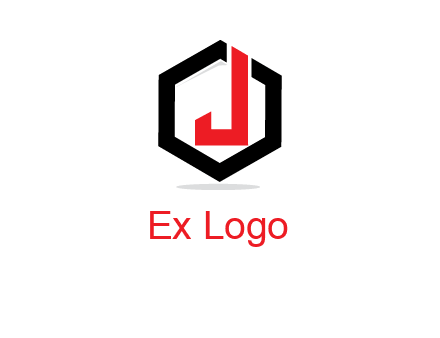 letter J inside a hexagonal logo