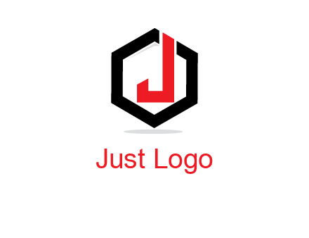 letter J inside a hexagonal logo