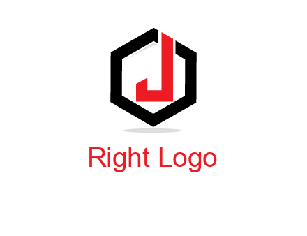 letter J inside a hexagonal logo