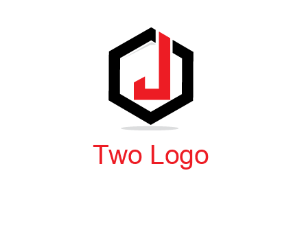 letter J inside a hexagonal logo