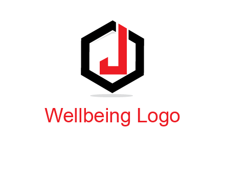 letter J inside a hexagonal logo