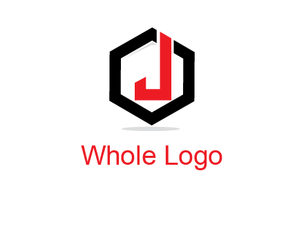 letter J inside a hexagonal logo