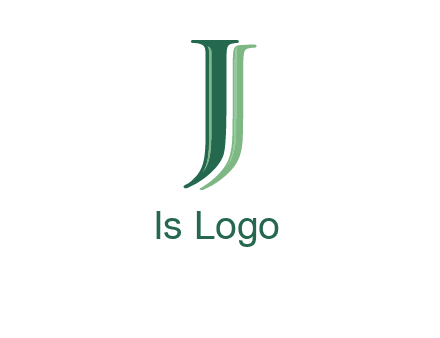 letter J with shadow