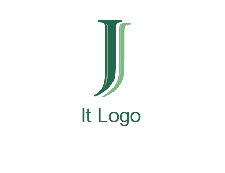 letter J with shadow