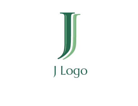 letter J with shadow