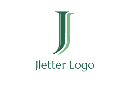 letter J with shadow