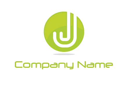 letter J in round logo