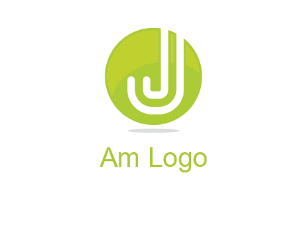 letter J in round logo