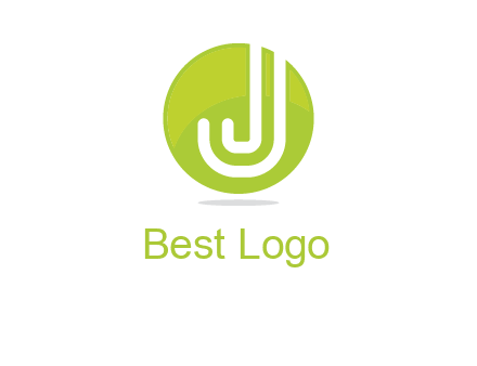 letter J in round logo
