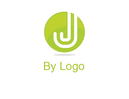 letter J in round logo