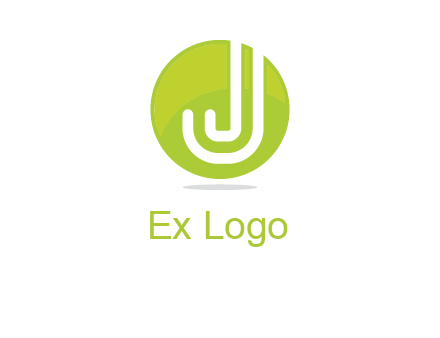 letter J in round logo