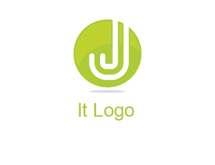 letter J in round logo