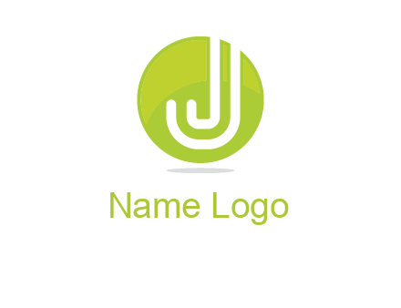 letter J in round logo