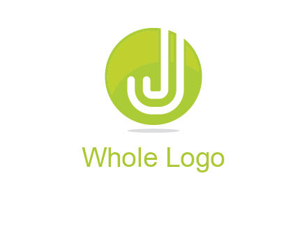 letter J in round logo
