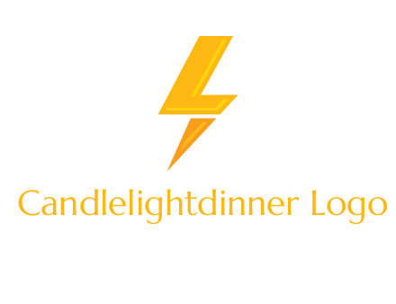 lightening flash forming an L
