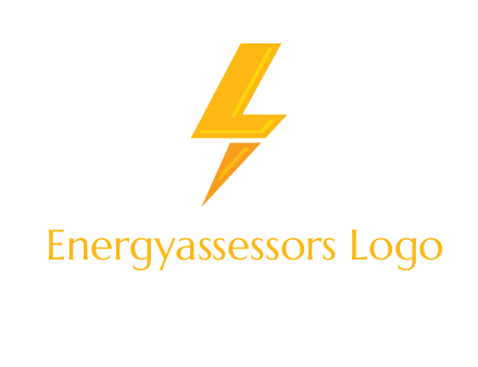 lightening flash forming an L