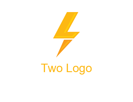 lightening flash forming an L